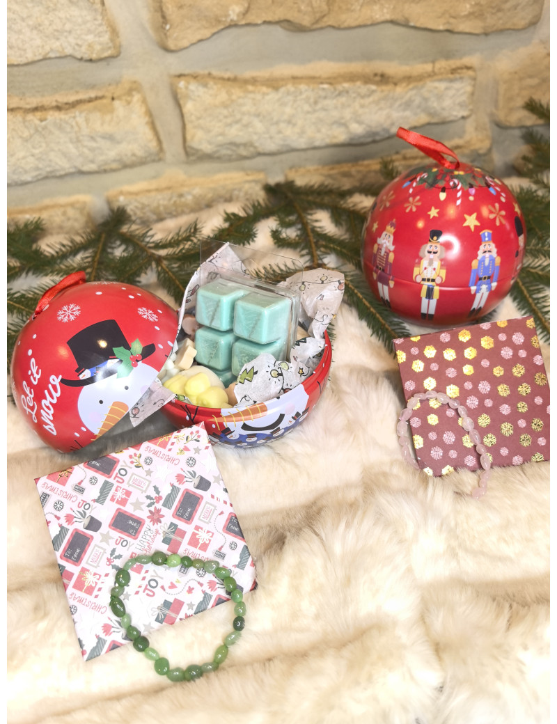 Grande boule de Noel - Fondants parfumés + bracelet