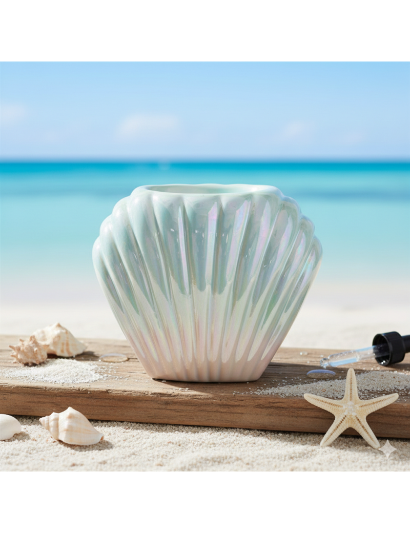 Brûle parfum - Coquillage irisé