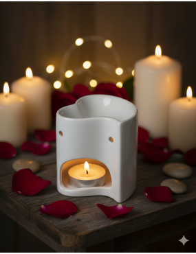 Brûle Parfum - Coeur blanc