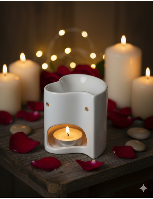 Brûle Parfum - Coeur blanc