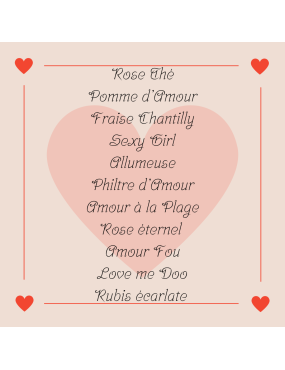 Clamshell de l'amour - forme de coeur