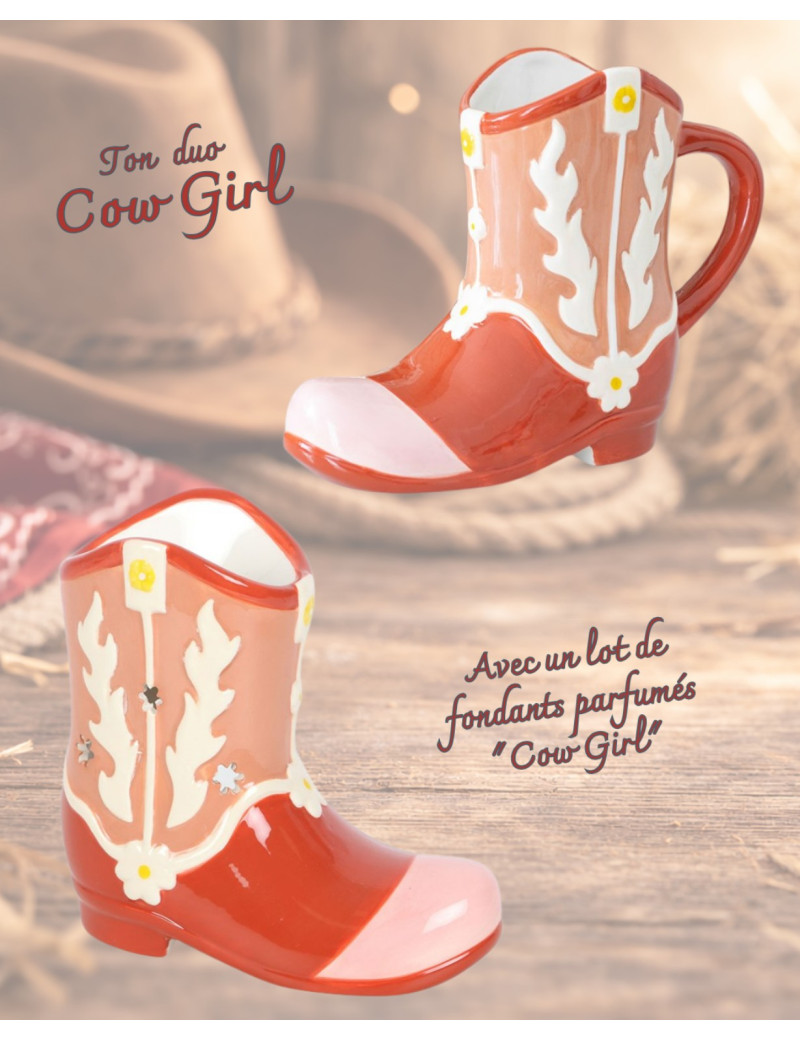 Cow Girl - ton duo tasse & brûle parfum