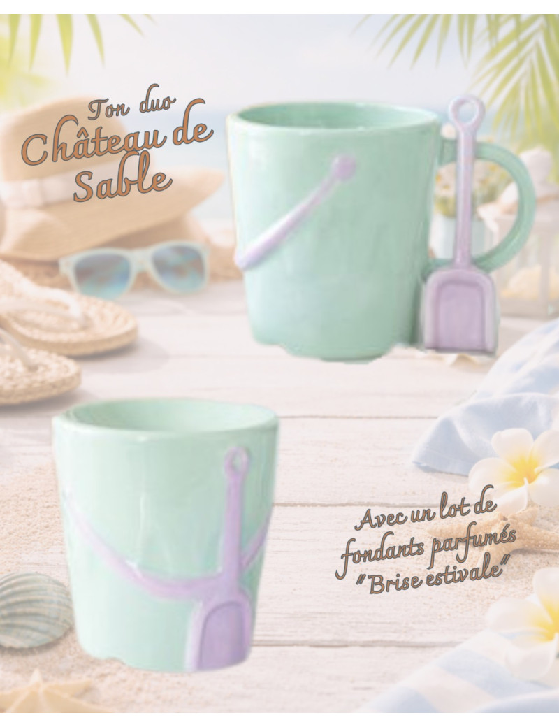 Château de Sable - ton duo tasse & brûle parfum