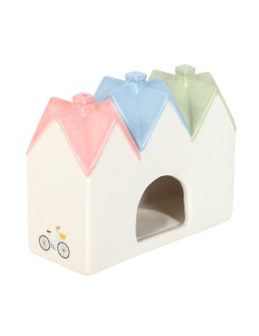 Maison bougeoir décorative - pastel