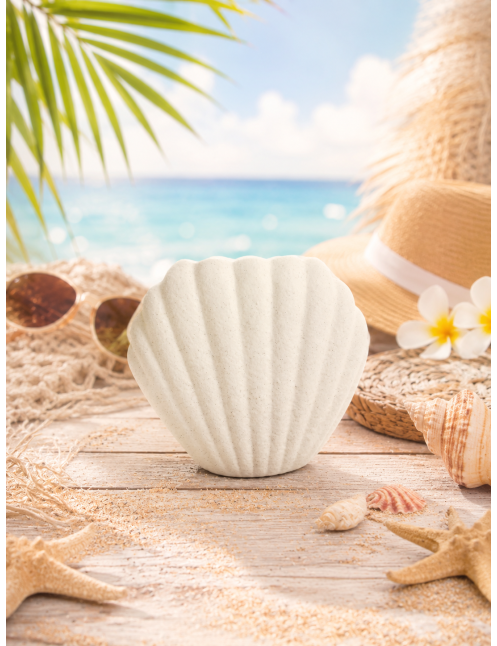 Brûle parfum - Coquillage blanc mat