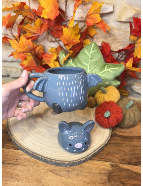 Tasse d'automne - Chauve souris