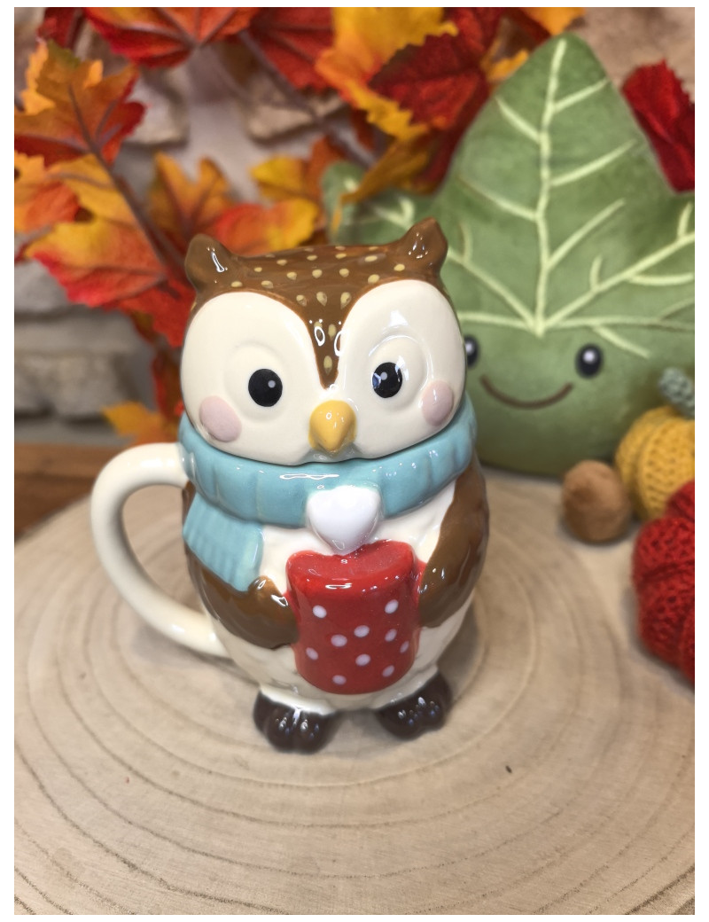 Tasse d'automne - Nox le hibou