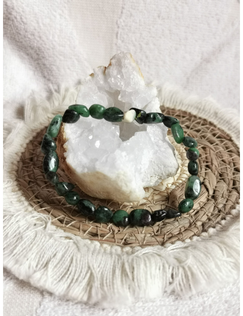 Bracelet pierres - Rubis Zoisite