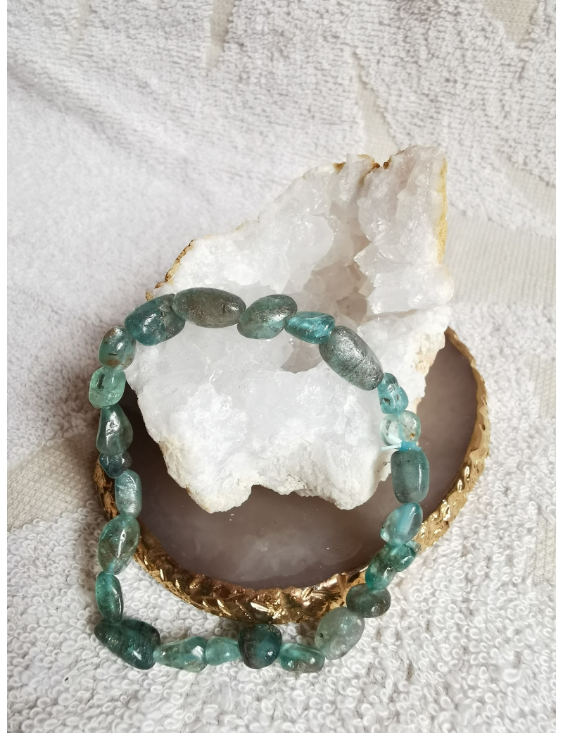 Bracelet pierres - Apatite Bleue