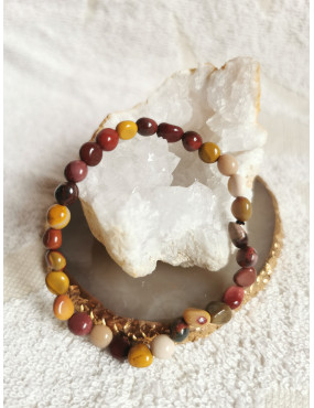 Bracelet pierres - Jaspe Mokaite