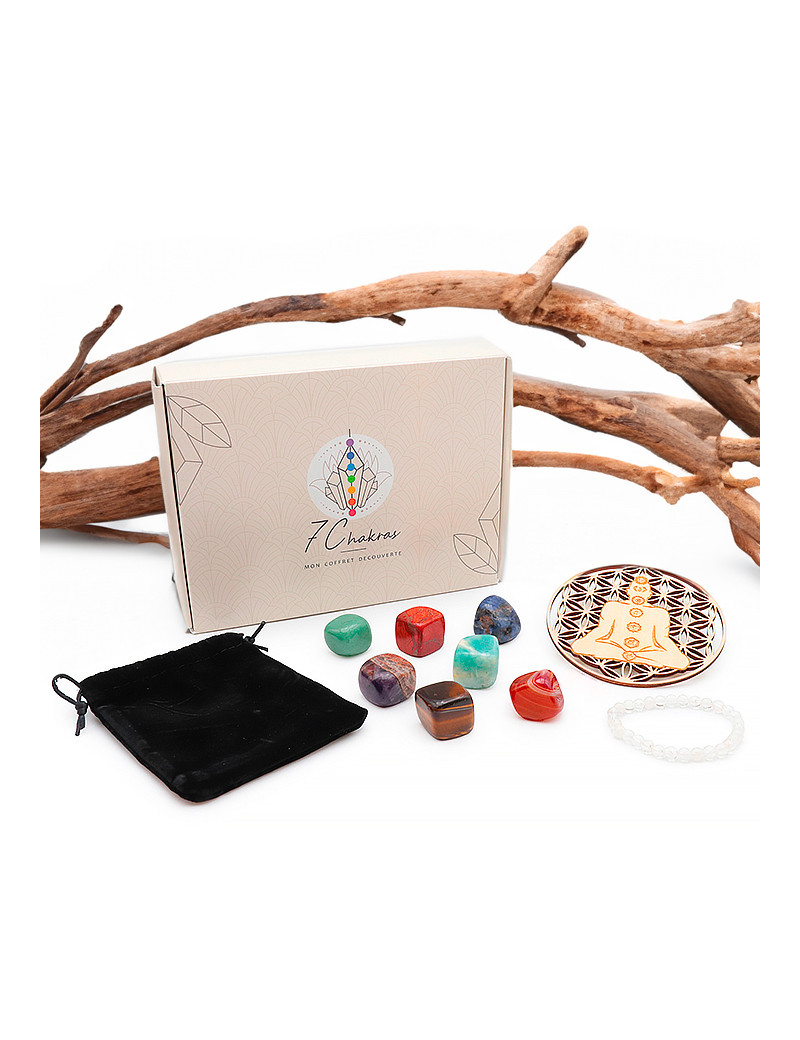 Coffret découverte 7 CHAKRA - Lithothérapie