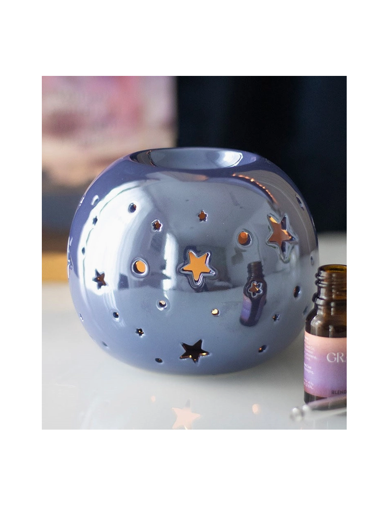 Brûle Parfum irisé étoilé - Blanc ou Violet