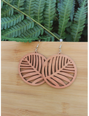 Boucle d'oreille en Bois...